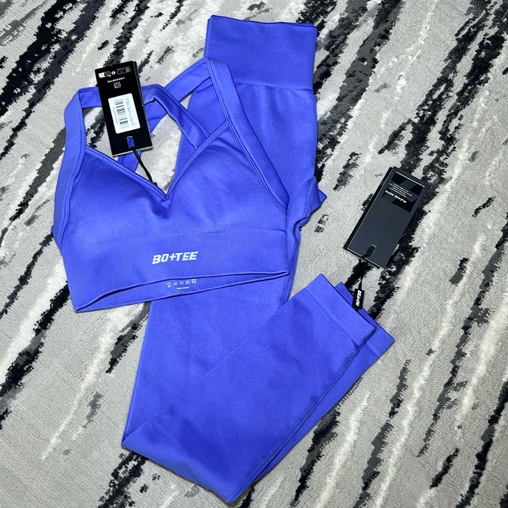 Bo+tee (XS top, XS bottoms) purple and new with tags
